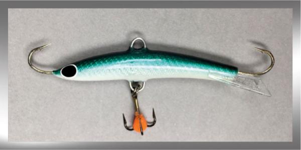 Balance Jig Hopeakala, Farbe: Grey/Green Fish Silver 319, 15 Gramm, Länge: 6,5 cm von The Finnsh Lure Company (Jarmo Rapala)